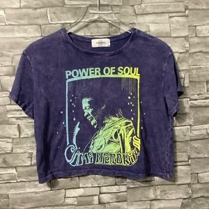 Soulcycle Jimi Hendrix Graphic Crop Top S (W764)